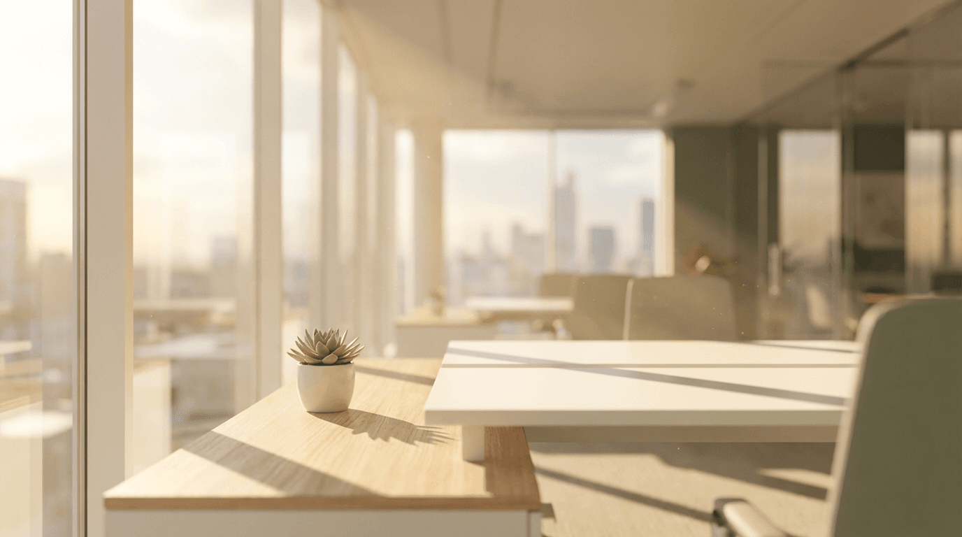 Office space ready for flexible cleaning schedules